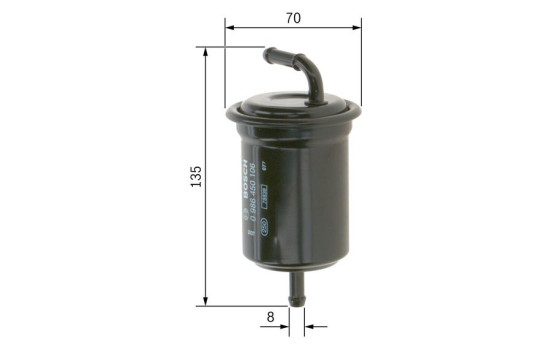 Filtro de combustible F0106 Bosch, Imagen 6