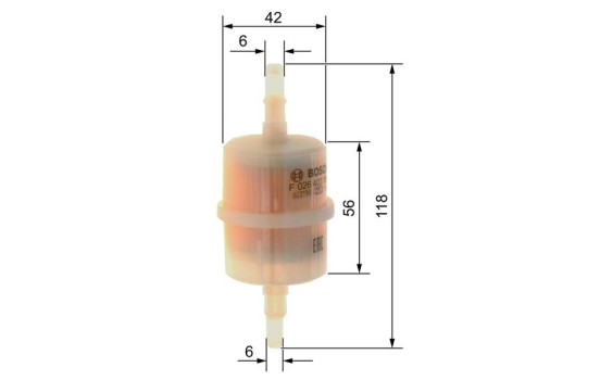 Filtro de combustible F3169 Bosch, Imagen 5