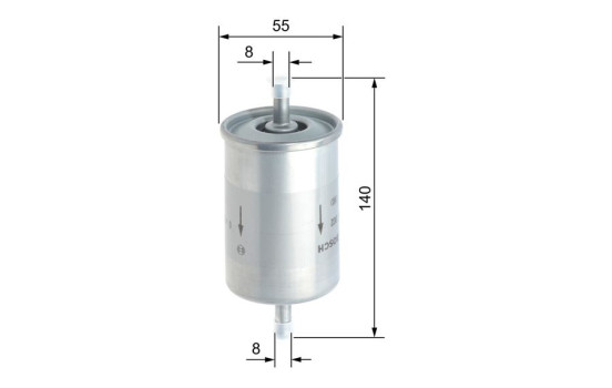 Filtro de combustible F5002 Bosch, Imagen 3