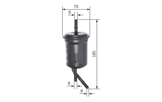 Filtro de combustible F5970 Bosch, Imagen 4