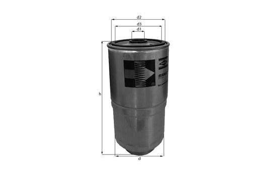 Filtro de combustible KC 182 Mahle