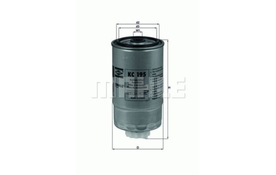 Filtro de combustible KC 195 Mahle