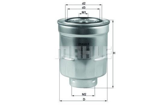Filtro de combustible KC 389 Mahle, Imagen 4