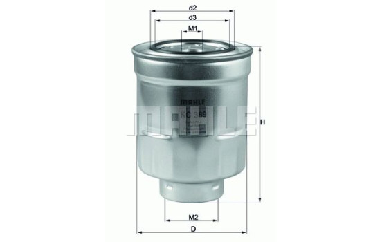 Filtro de combustible KC 389 Mahle