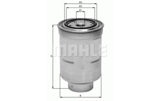 Filtro de combustible KC 389 Mahle, Imagen 2