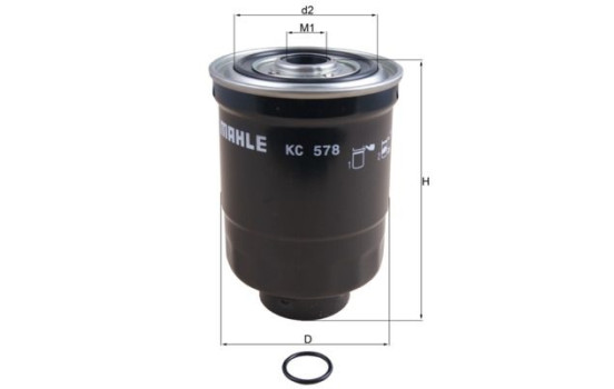 Filtro de combustible KC 578D Mahle