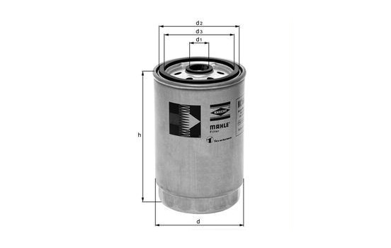 Filtro de combustible KC 63/1D Mahle