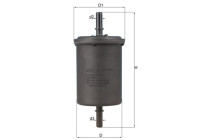 Filtro de combustible KL 416/1 Mahle