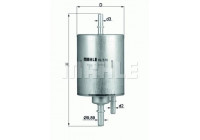 Filtro de combustible KL 570 Mahle