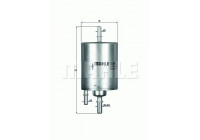 Filtro de combustible KL 571 Mahle