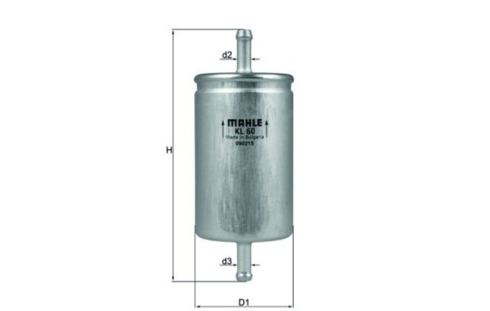 Filtro de combustible KL 60 Mahle, Imagen 2