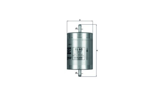 Filtro de combustible KL 65 Mahle, Imagen 2