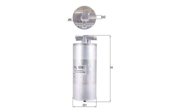 Filtro de combustible KL 659 Mahle