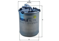 Filtro de combustible KL 778 Mahle