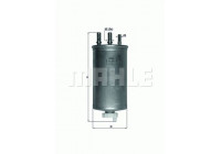 Filtro de combustible KL 781 Mahle