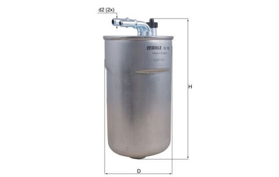 Filtro de combustible KL 792 Mahle