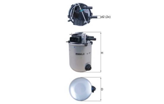 Filtro de combustible KL 909 Mahle