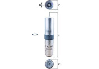 Filtro de combustible KL 983D Mahle