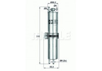 Filtro de combustible KLH 12 Mahle