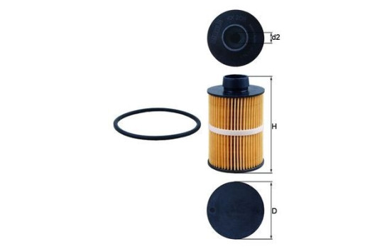 Filtro de combustible KX 208D Mahle, Imagen 2