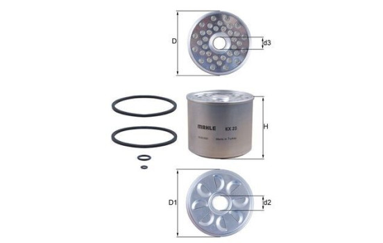 Filtro de combustible KX 23D Mahle, Imagen 2