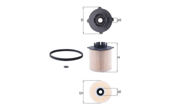 Filtro de combustible KX 265D Mahle, Imagen 2