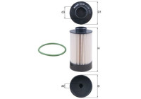 Filtro de combustible KX 340 D Mahle