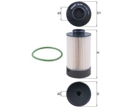 Filtro de combustible KX 340 D Mahle