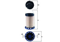 Filtro de combustible KX 492 Mahle