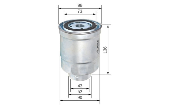 Filtro de combustible N0508 Bosch, Imagen 6