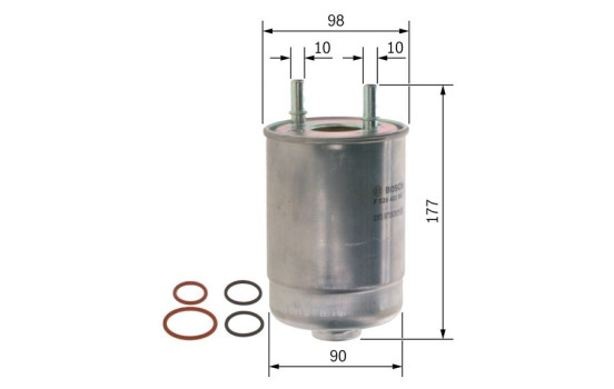 Filtro de combustible N2067 Bosch, Imagen 7