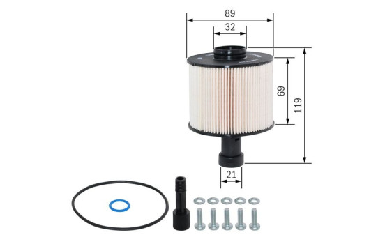 Filtro de combustible N2825 Bosch, Imagen 2