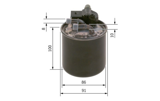 Filtro de combustible N2836 Bosch, Imagen 2