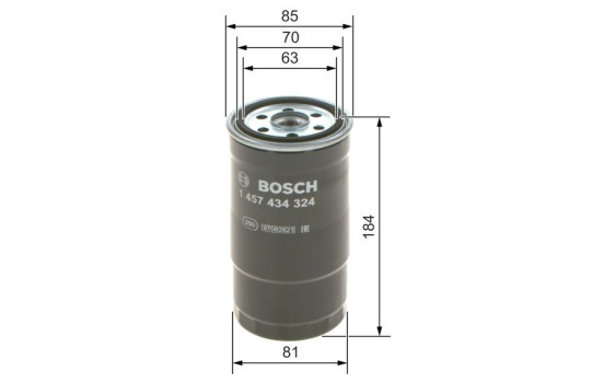 Filtro de combustible N4324 Bosch, Imagen 3
