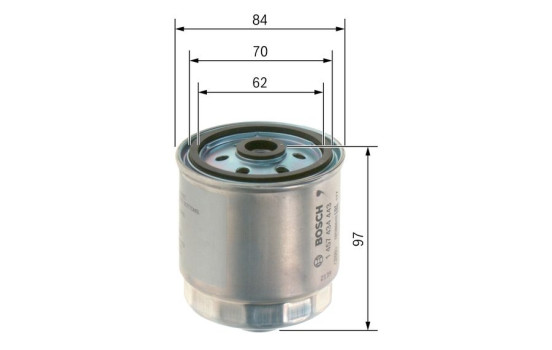 Filtro de combustible N4443 Bosch, Imagen 4