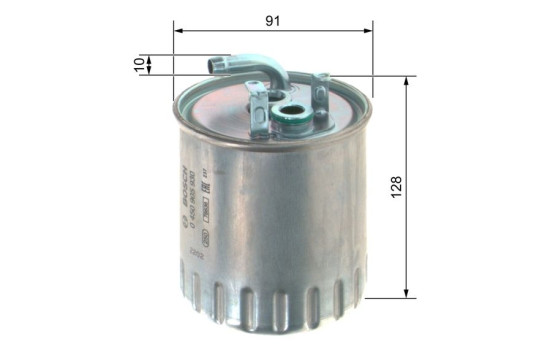 Filtro de combustible N5930 Bosch, Imagen 3