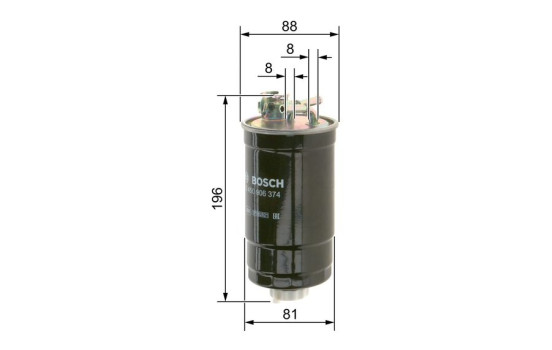 Filtro de combustible N6374 Bosch, Imagen 2