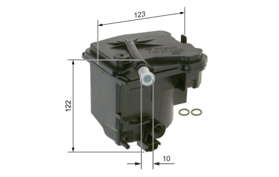 Filtro de combustible N7006 Bosch, Imagen 2