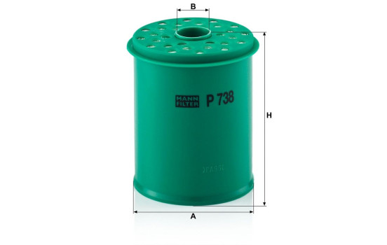 Filtro de combustible P 738 x Mann, Imagen 3