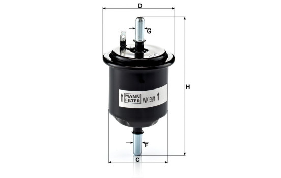 Filtro de combustible WK 55/1 Mann, Imagen 4
