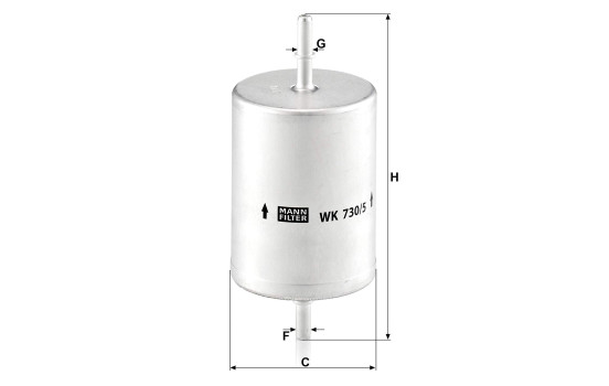 Filtro de combustible WK 730/5 Mann, Imagen 2