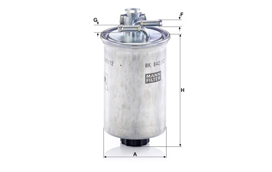 Filtro de combustible WK 842/12 x Mann, Imagen 2