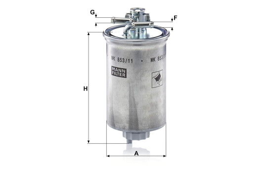 Filtro de combustible WK 853/11 Mann, Imagen 2