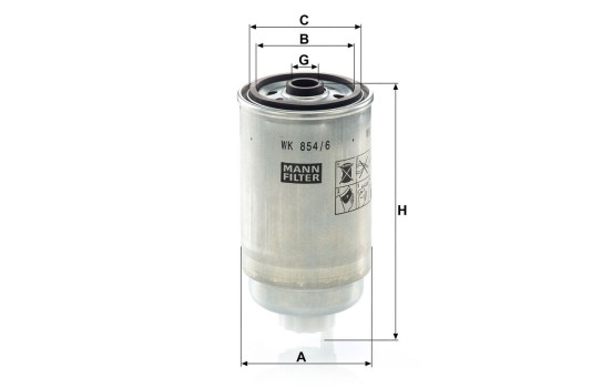 Filtro de combustible WK 854/6 Mann, Imagen 3