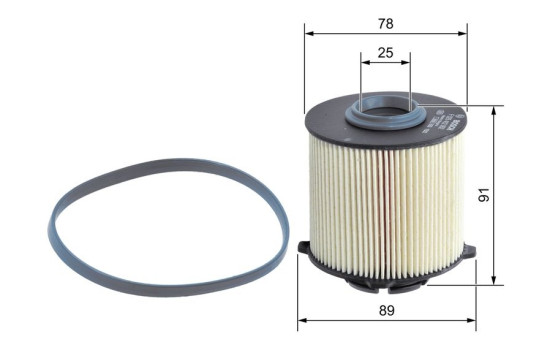 Filtro de línea de combustible Opel/Saab 0 N2062 Bosch, Imagen 2