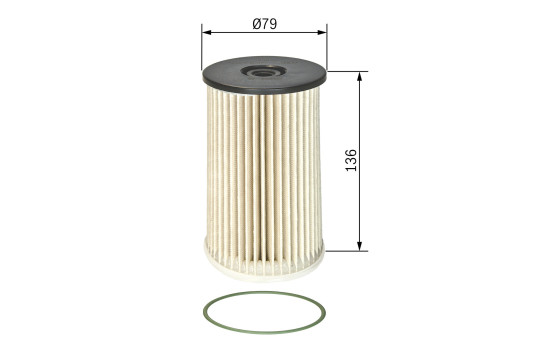Bosch N0008 - Filtro diésel para coche, Imagen 2