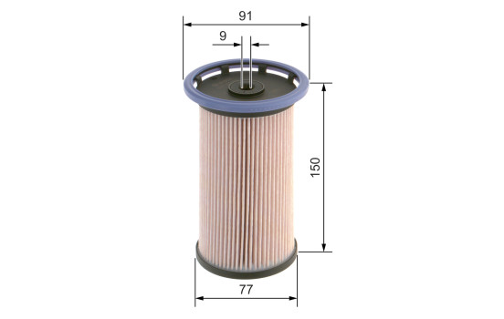 Bosch N0014 - Filtro diésel para coche, Imagen 2