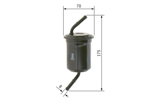 Filtro de combustible F0108 Bosch, Imagen 5