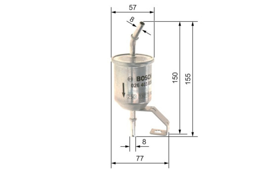 Filtro de combustible F3026 Bosch, Imagen 5