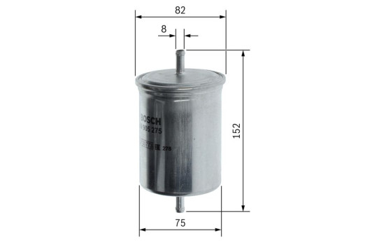 Filtro de combustible F5275 Bosch, Imagen 5